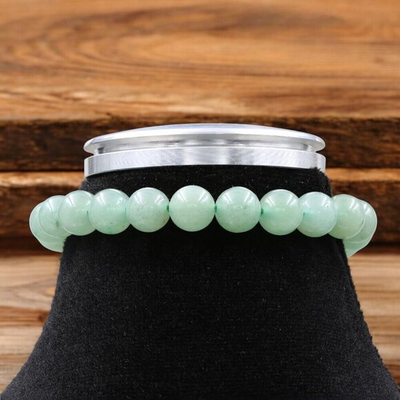 Green Aventurine Crystal Gemstone Bracelet Handmade - Picture 3 of 6
